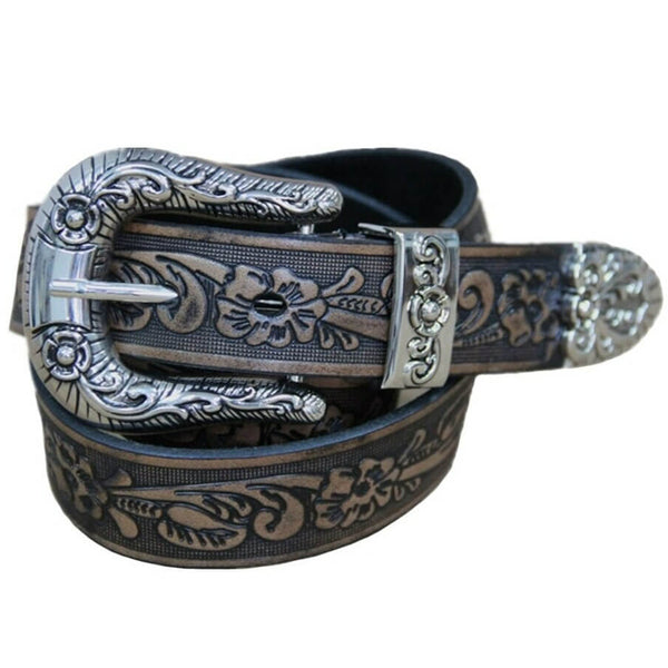Vintage Embossed Western Belt