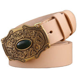 Leather Western Cowboy Belt