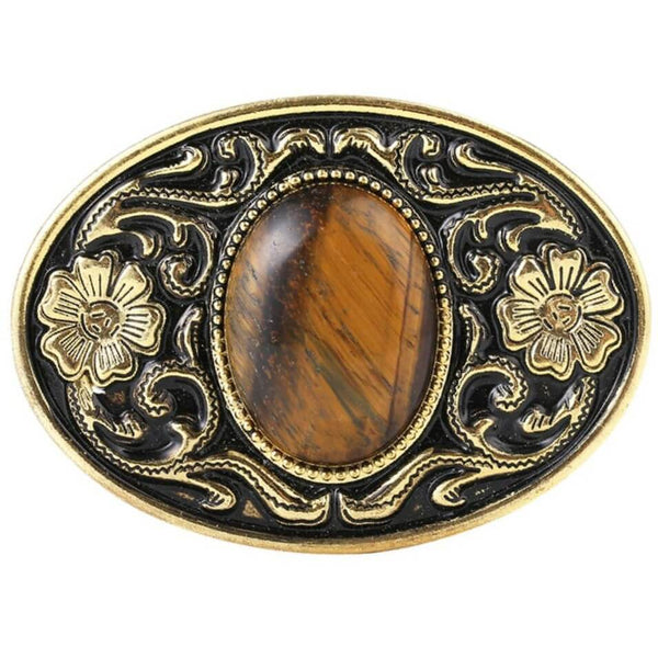 Gold Western Cowboy Belt Buckle