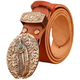 Leather Western Cowgirl Belt