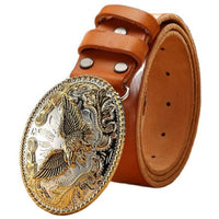 Western Style Leather Belt
