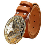 Western Style Leather Belt
