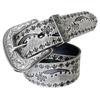 White Western Belt