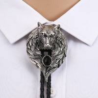 Wolf Bolo Tie
