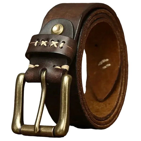 Leather Retro Western Belt