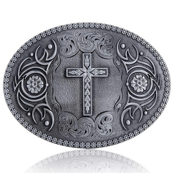 Vintage Christian Cowboy Belt Buckle