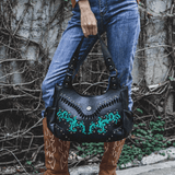 Black Rustic Western Handbag