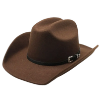 Brown Felt Cowboy Hat