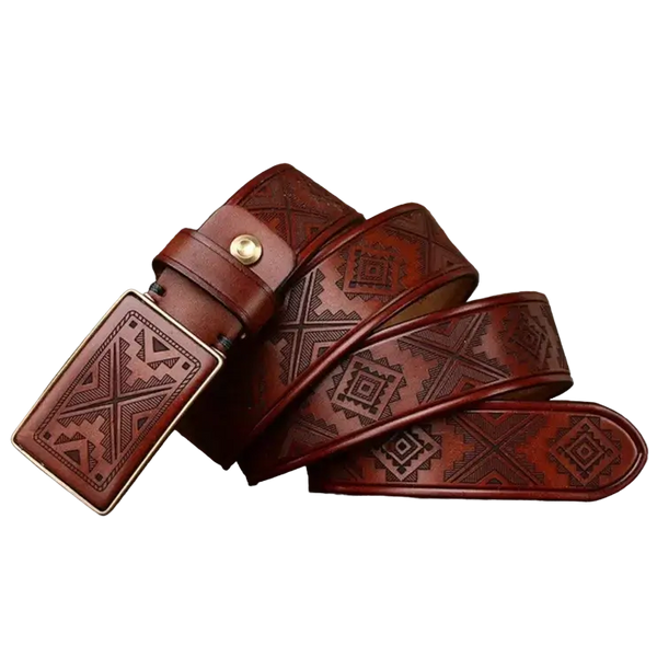 Embossed Mexican Western Belt