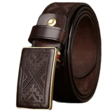 Dark Brown Mexican Western Belt