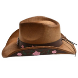 StrawCowboy Hat with Flowers