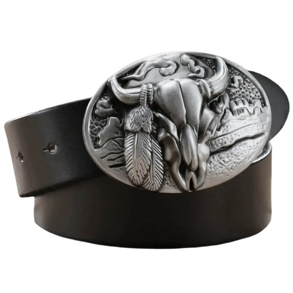 Black Cowboy Belt