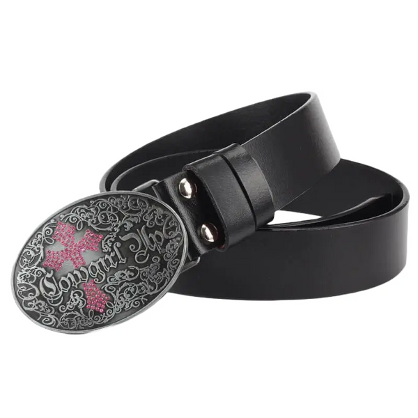 Black Western Style Belt for Women