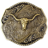 Huge Gold Cowboy Belt Buckle