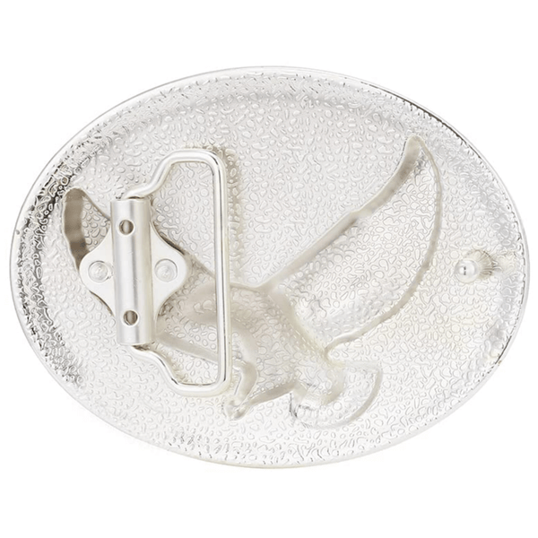 Silver and Gold Western Cowboy Belt Buckle
