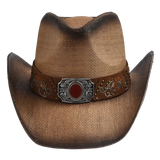 Summer Straw Cowboy Hat Vintage