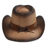 Summer Straw Cowboy Hat Retro